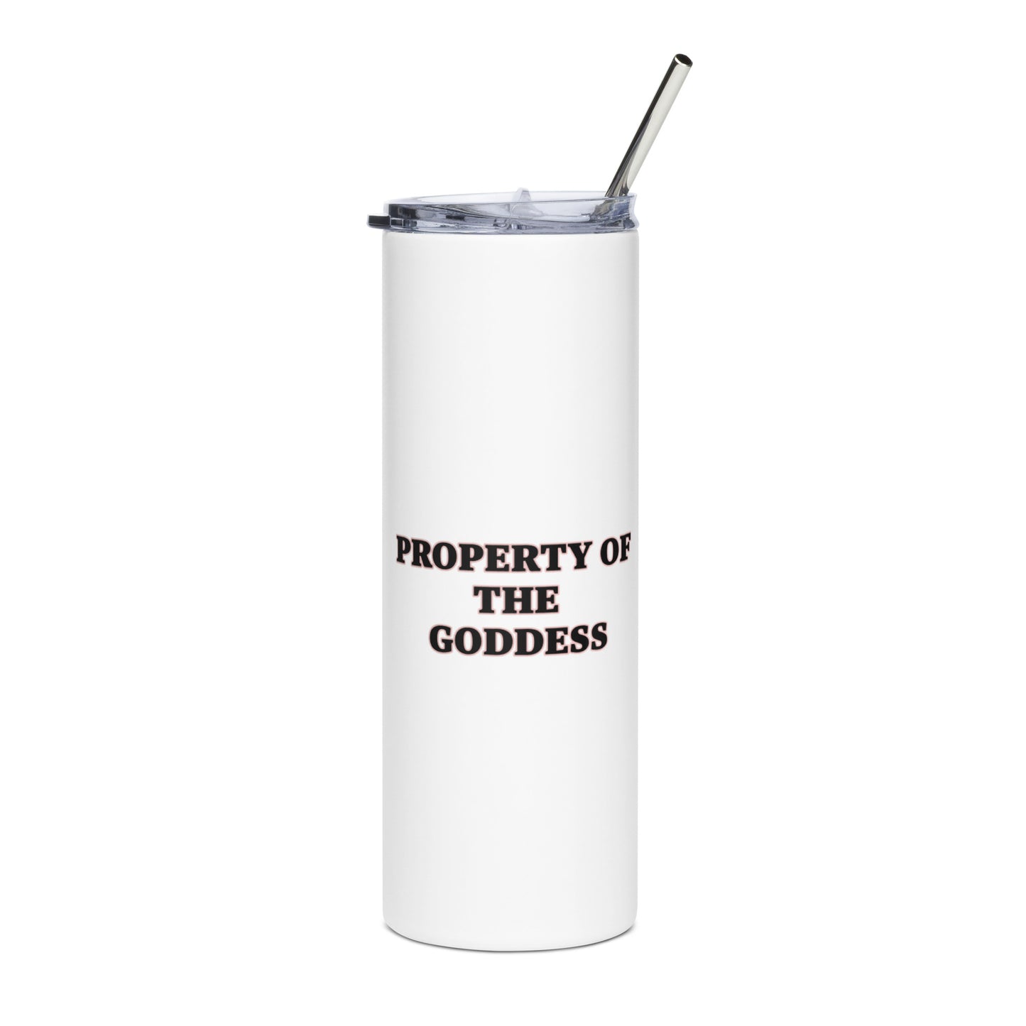 PROPERTY OF THE GODDESS Stainless steel tumbler