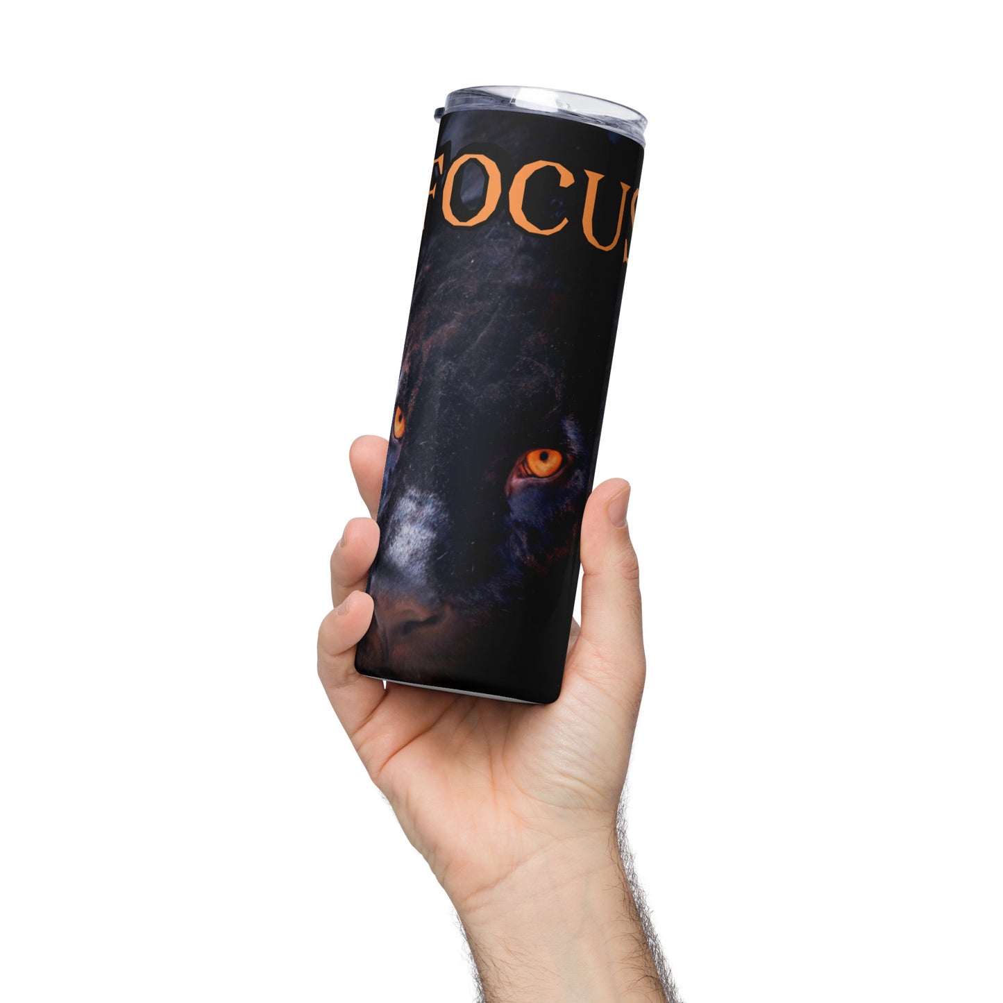 FOCUS- BLACK PANTHER PICTURE Stainless steel tumbler