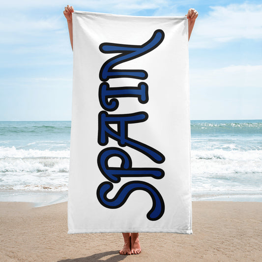 SPAIN Towel BLUE WITH WHITE BACKGROUND