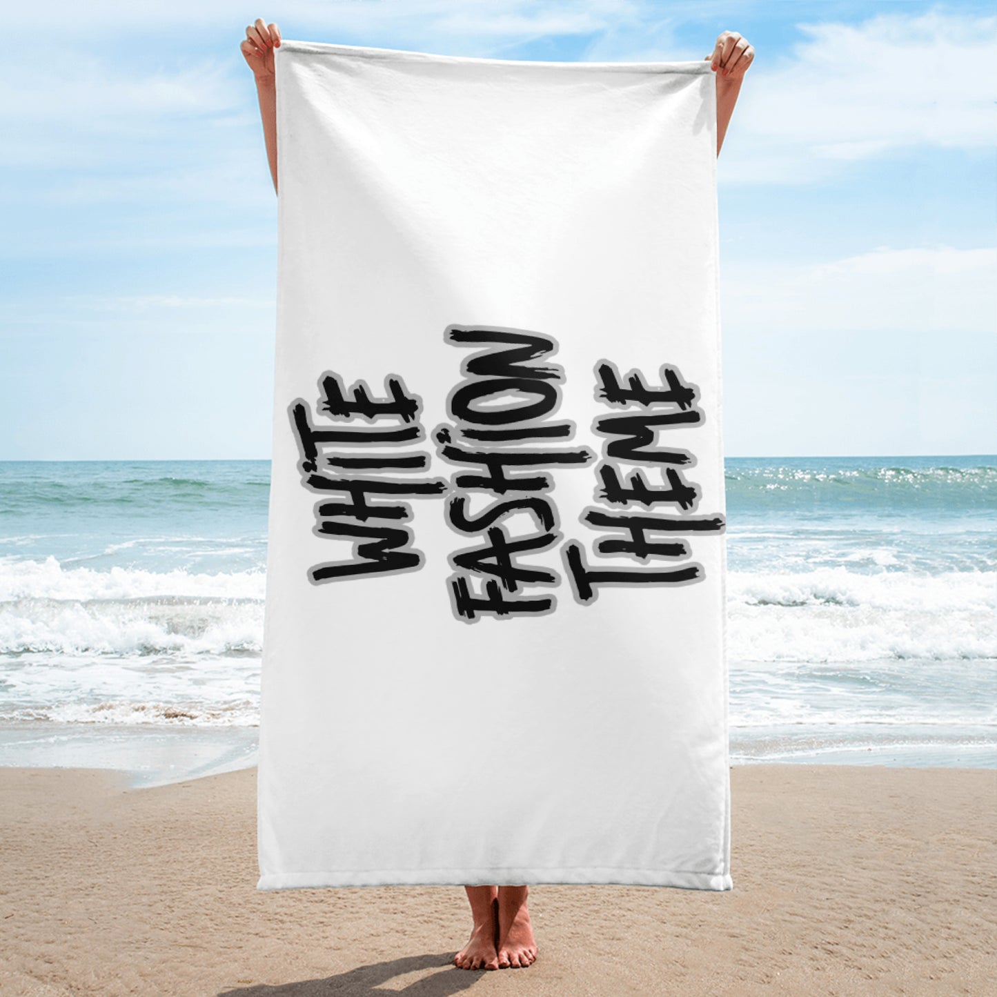 WHITE FASHION THEME Towel