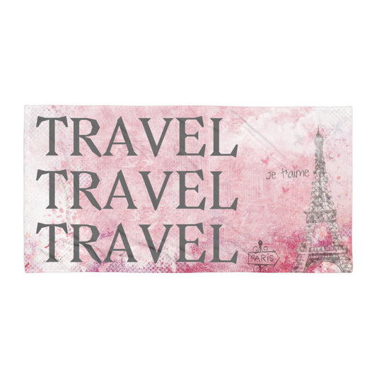 TRAVEL TRAVEL TRAVEL  PARIS Towel