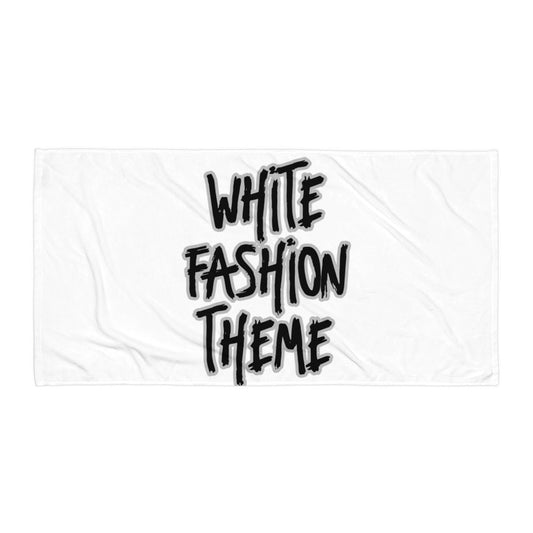 WHITE FASHION THEME Towel