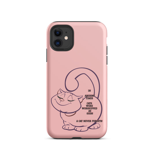 CAT BOUTIQUE-A CAT NEVER FORGETS-   Tough iPhone case