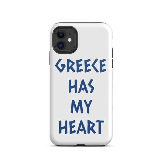 GREECE HAS MY HEART Tough iPhone case