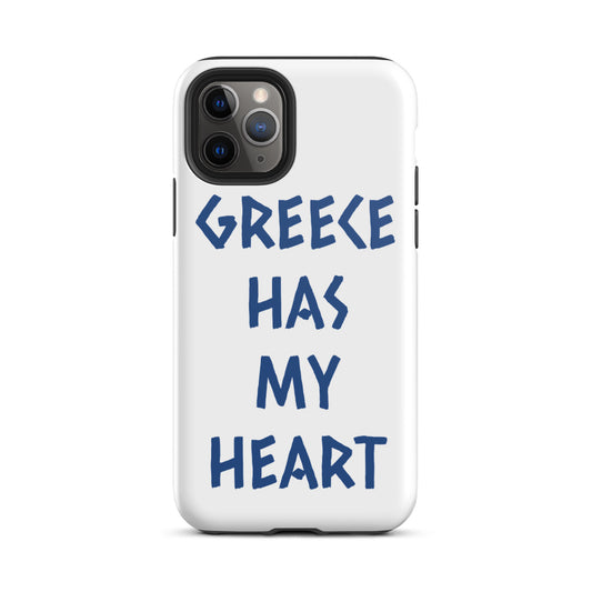 GREECE HAS MY HEART Tough iPhone case