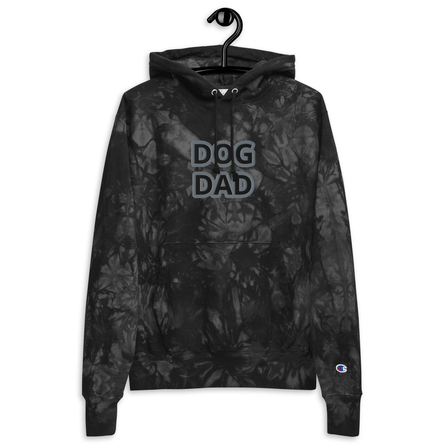 DOG DAD Unisex Champion tie-dye hoodie