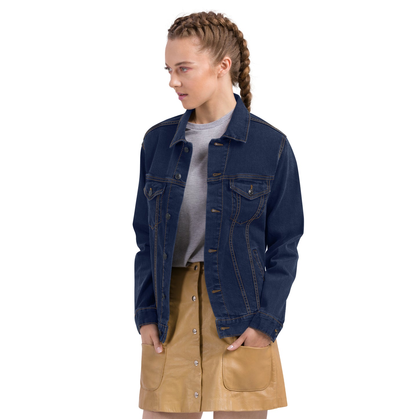 ASK MY AGENT Unisex denim jacket