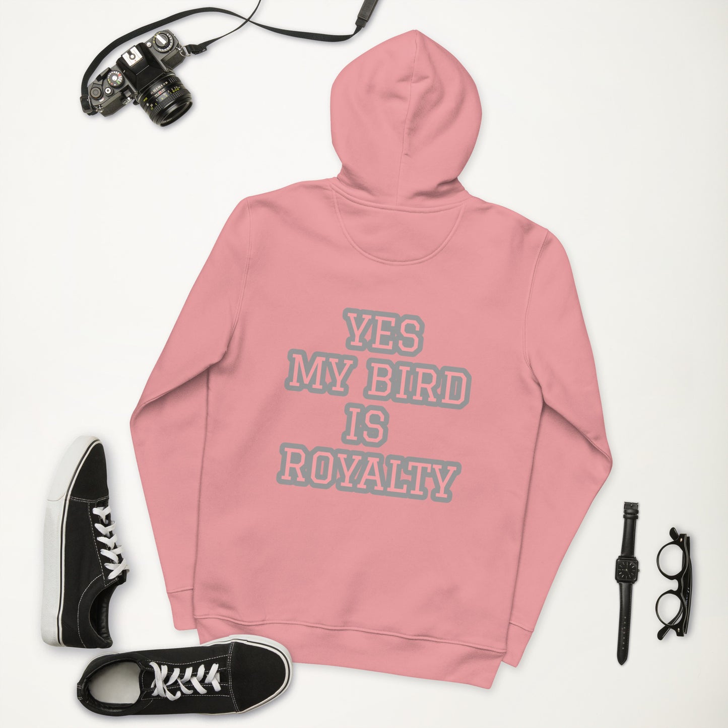 YES MY BIRD IS ROYALTY-PINK Unisex essential eco hoodie