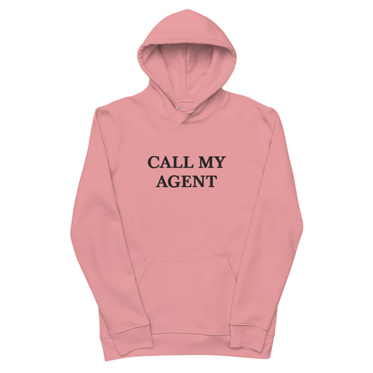 CALL MY AGENT PINK-Unisex essential eco hoodie