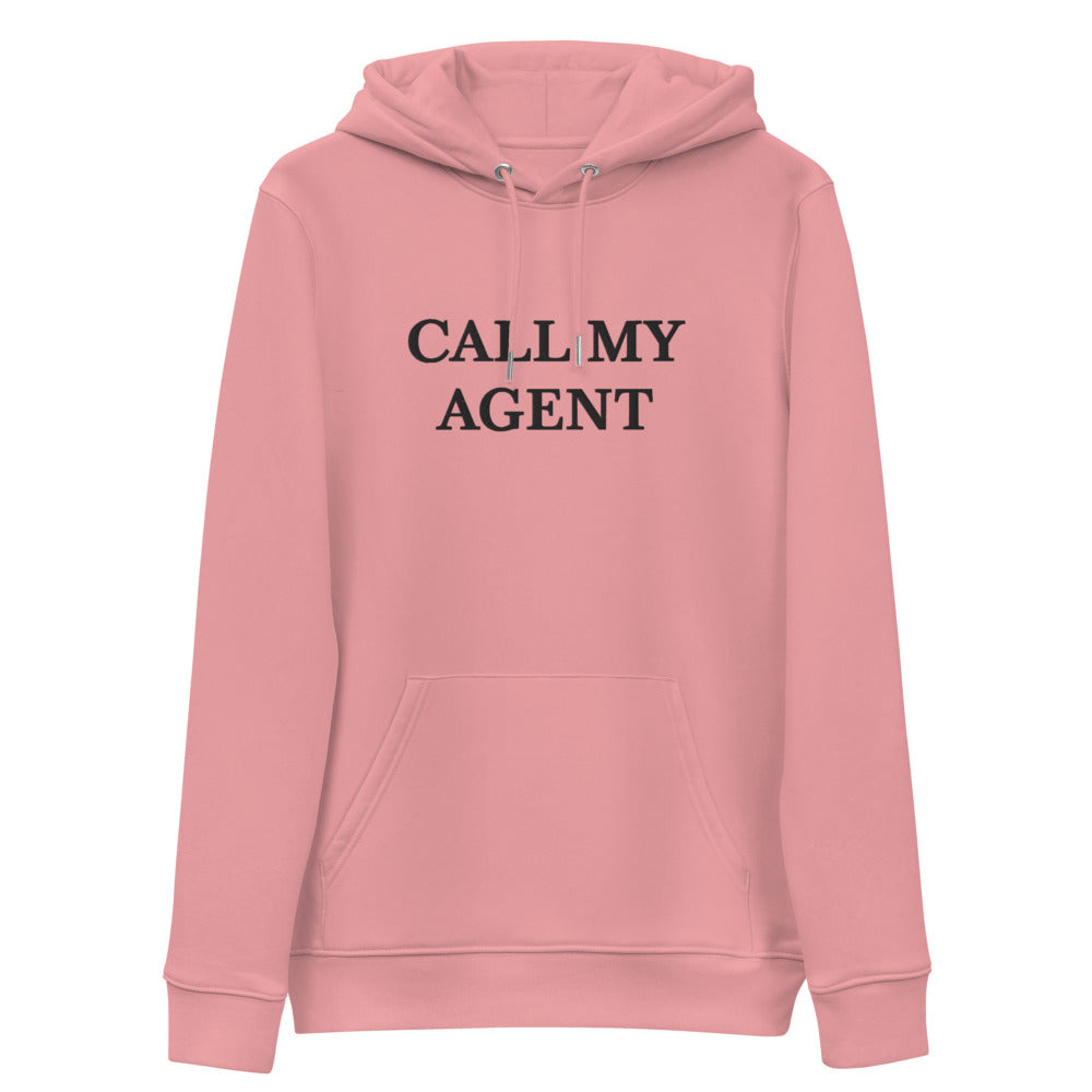 CALL MY AGENT PINK-Unisex essential eco hoodie