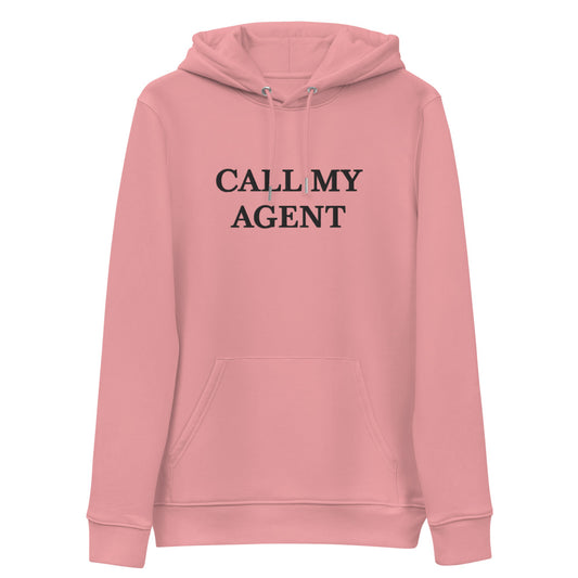 CALL MY AGENT PINK-Unisex essential eco hoodie