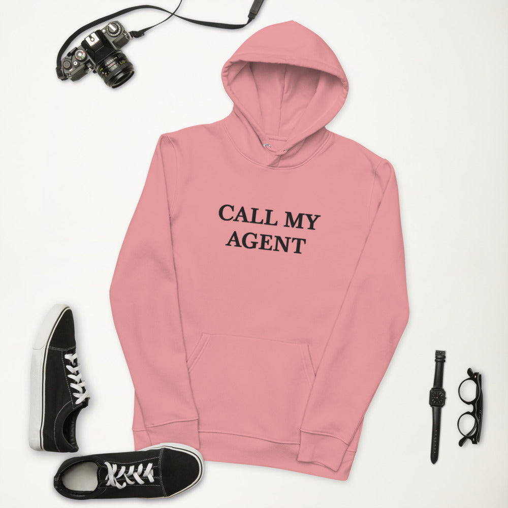 CALL MY AGENT PINK-Unisex essential eco hoodie