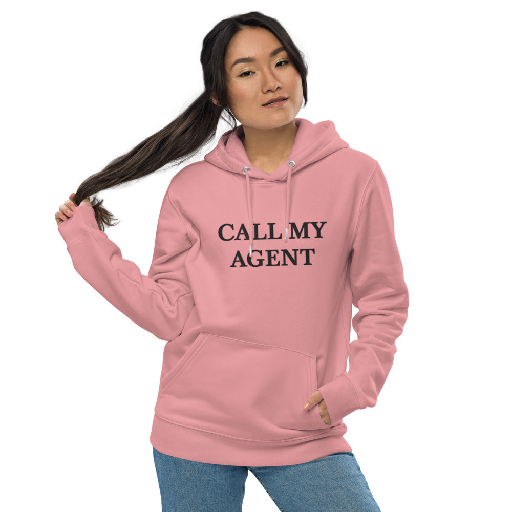 CALL MY AGENT PINK-Unisex essential eco hoodie