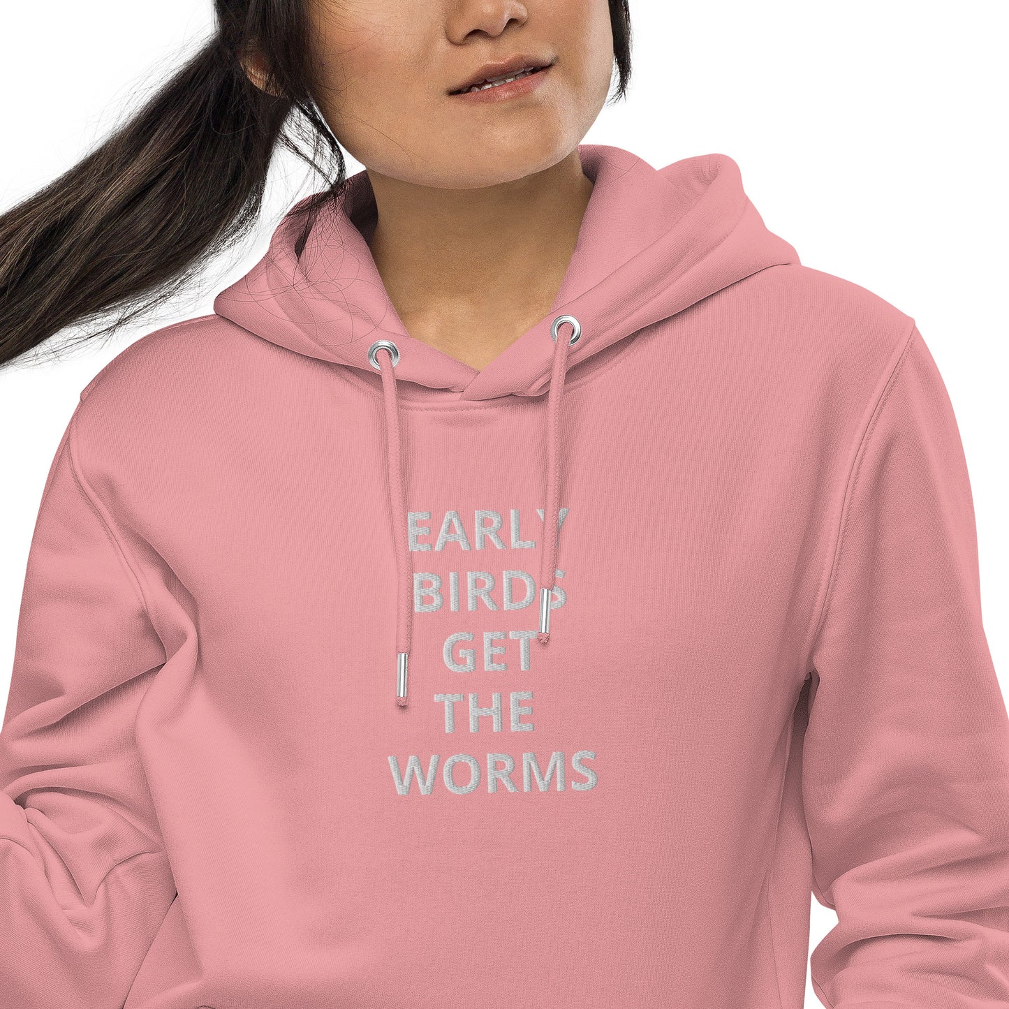 EARLY BIRDS GET THE WORMS-Unisex essential eco hoodie