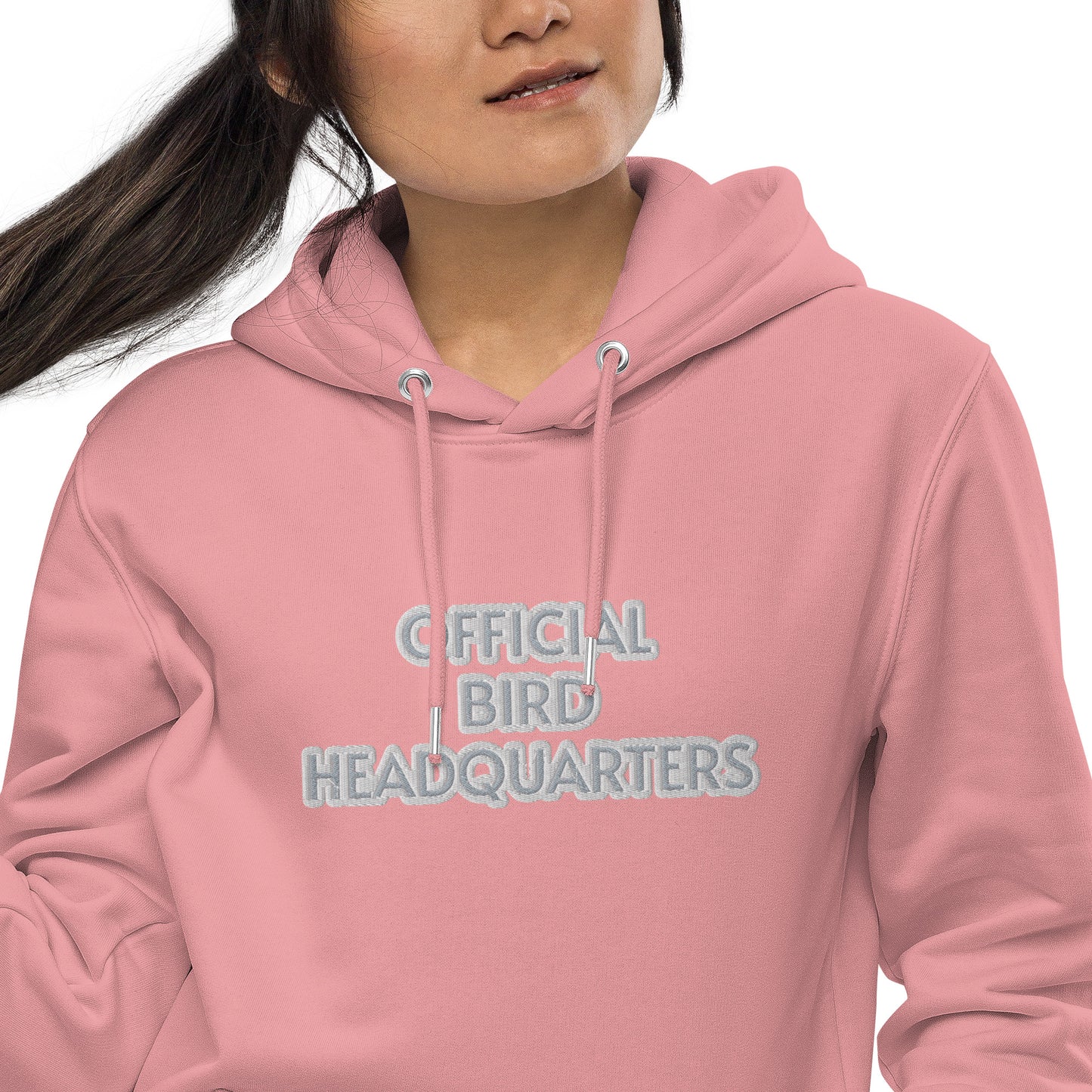 OFFICIAL BIRD HEADQUARTERS--PINK Unisex essential eco hoodie