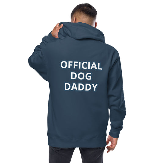 OFFICIAL DOG DADDY Unisex fleece zip up hoodie