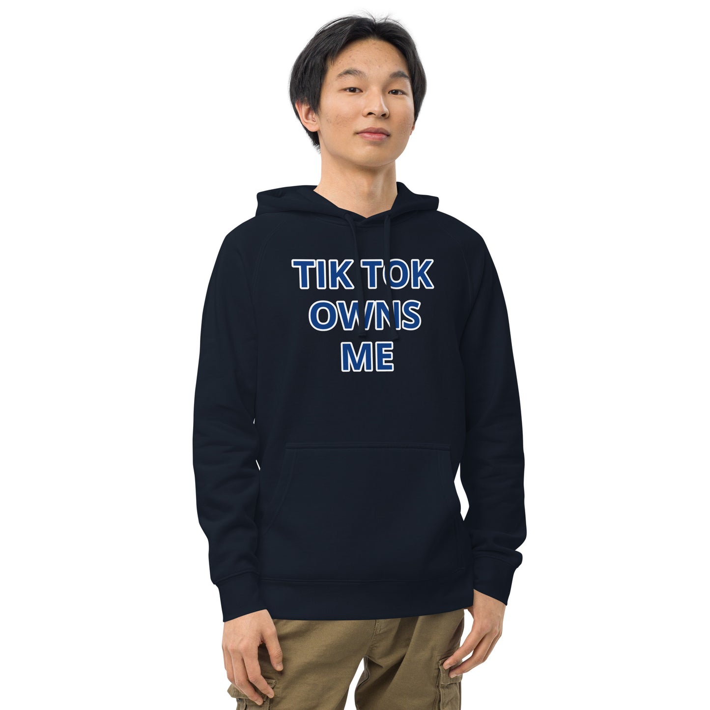 TIK TOK OWNS ME Unisex kangaroo pocket hoodie