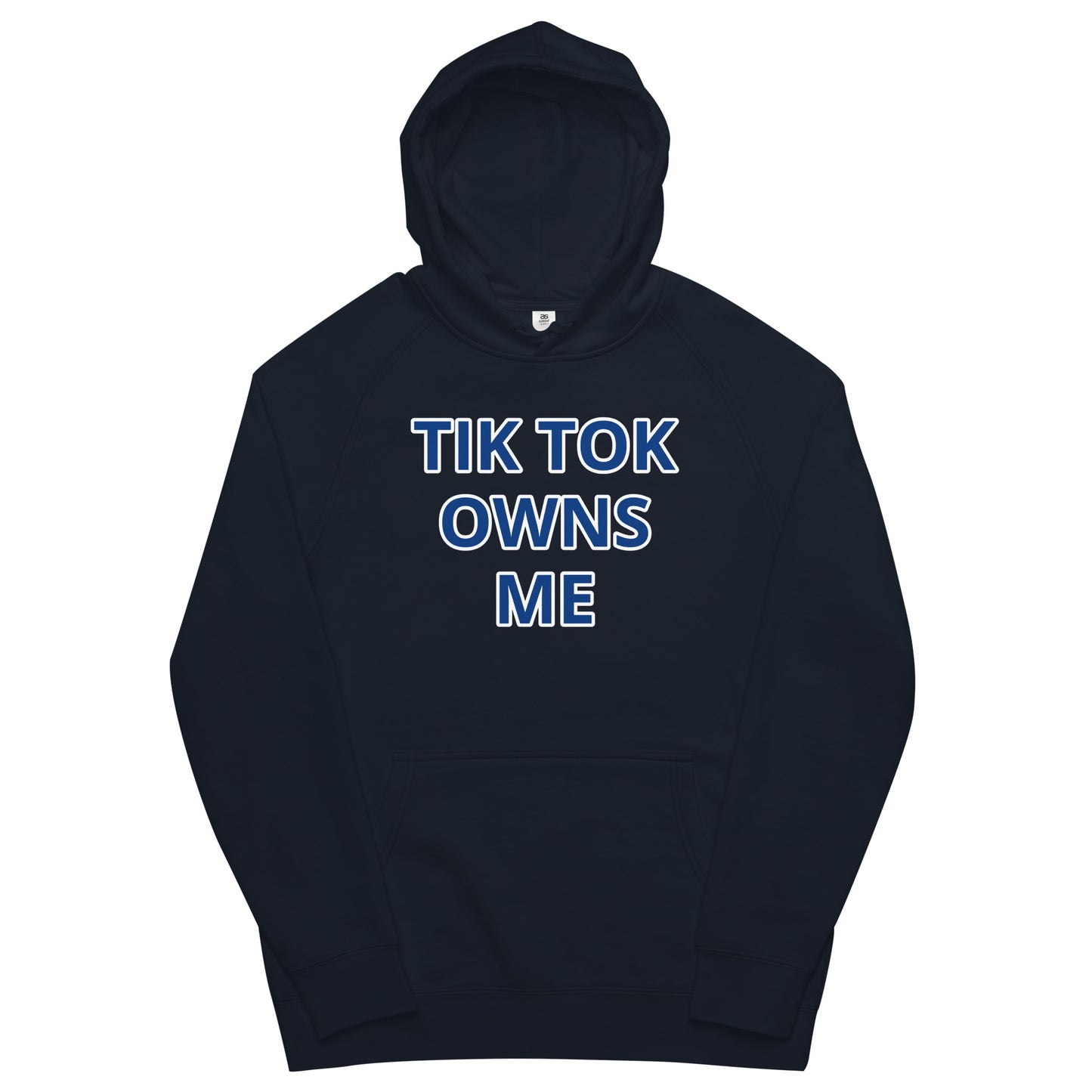 TIK TOK OWNS ME Unisex kangaroo pocket hoodie