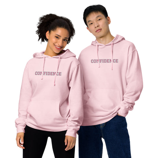 CONFIDENCE -PINK Unisex midweight hoodie