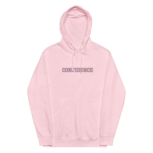 CONFIDENCE -PINK Unisex midweight hoodie