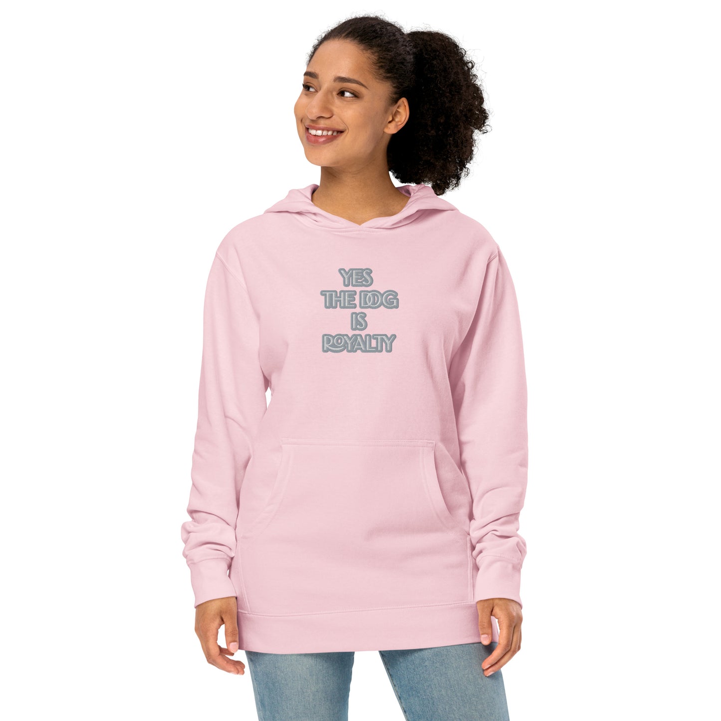 YES THE DOG IS ROYALTY Unisex midweight hoodie