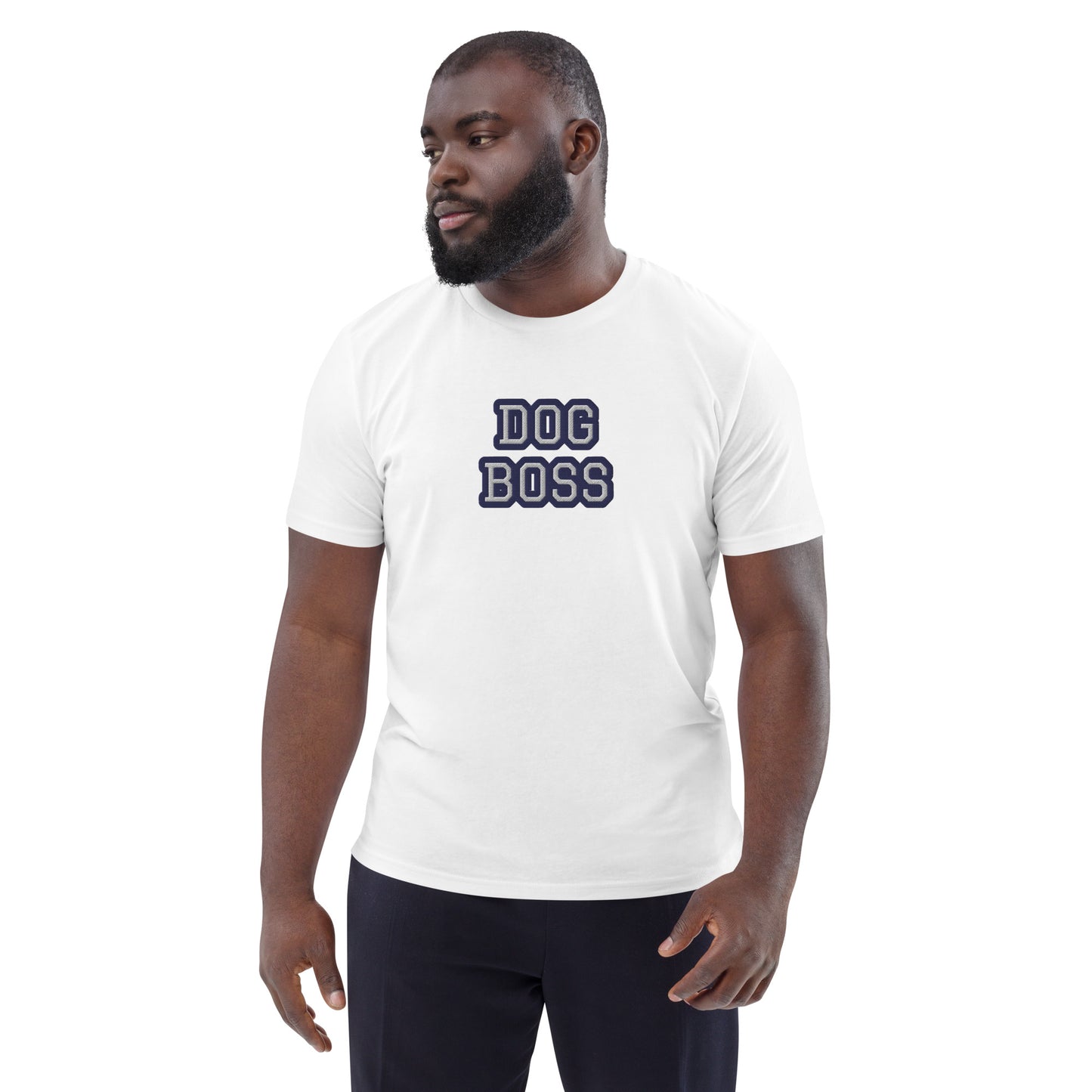 DOG BOSS EMBROIDERY SHIRT-100% COTTON