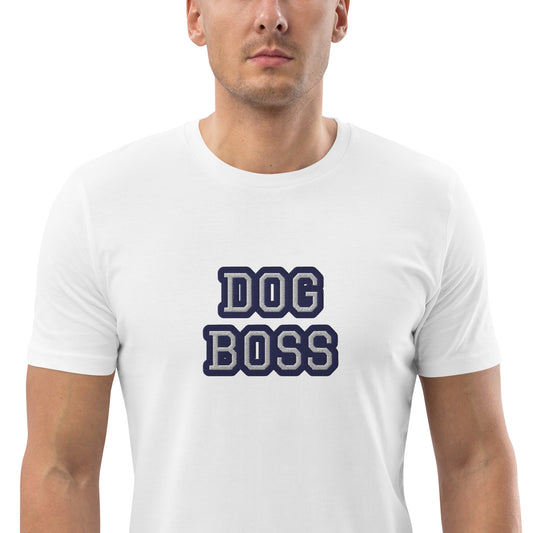 DOG BOSS EMBROIDERY SHIRT-100% COTTON