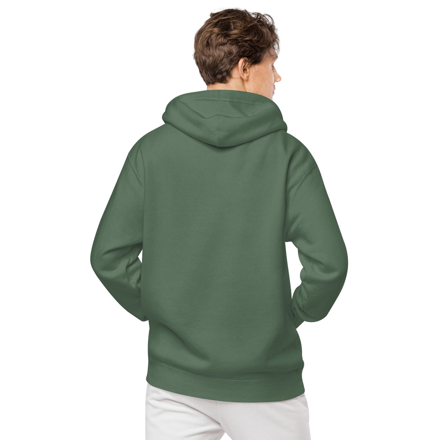 OFFICIAL BIRD WHISPERER---GREEN----Unisex pigment-dyed hoodie