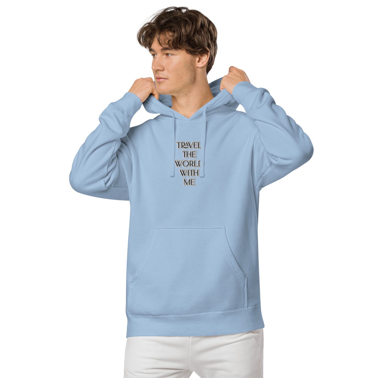 TRAVEL THE WORLD WITH ME- LUXURY BLUE TRAVEL hoodie