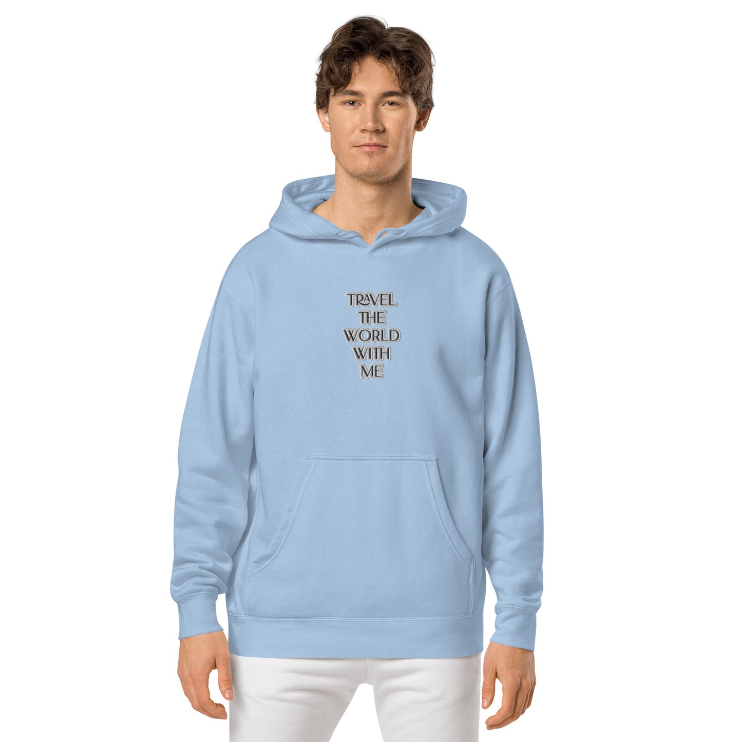 TRAVEL THE WORLD WITH ME- LUXURY BLUE TRAVEL hoodie