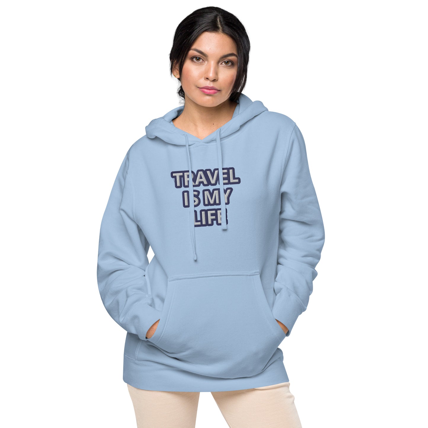 TRAVEL IS MY LIFE-----LUXURY BLUE Unisex hoodie