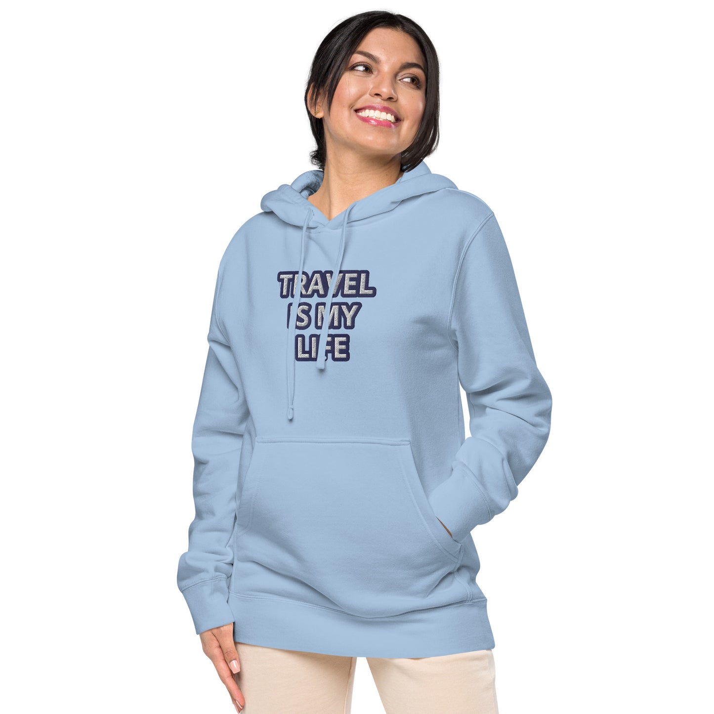 TRAVEL IS MY LIFE-----LUXURY BLUE Unisex hoodie