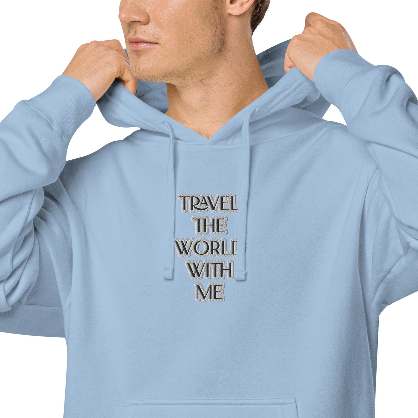 TRAVEL THE WORLD WITH ME- LUXURY BLUE TRAVEL hoodie