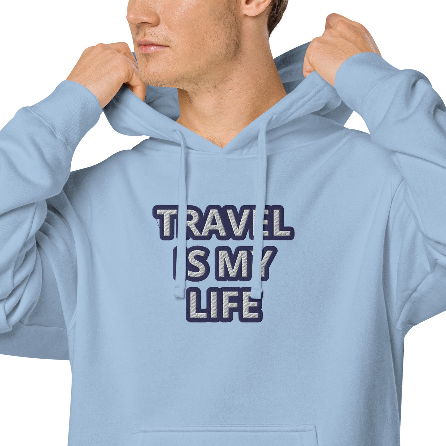 TRAVEL IS MY LIFE-----LUXURY BLUE Unisex hoodie