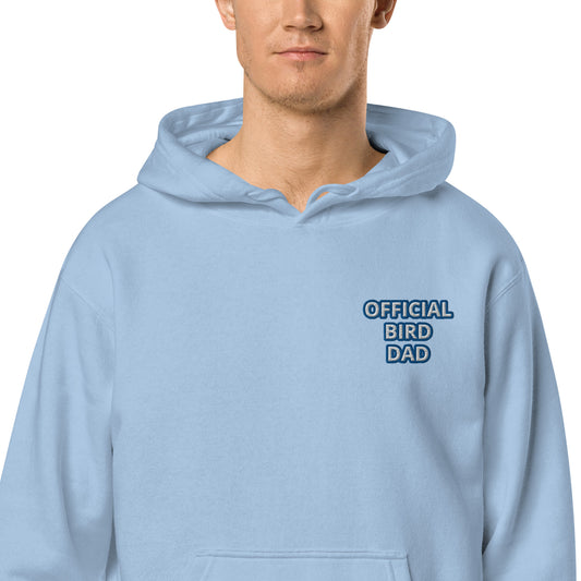 OFFICIAL BIRD DAD -BLUE Unisex pigment-dyed hoodie