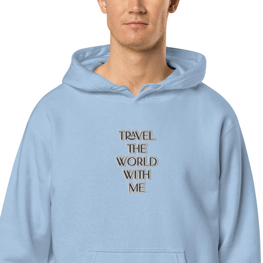 TRAVEL THE WORLD WITH ME- LUXURY BLUE TRAVEL hoodie