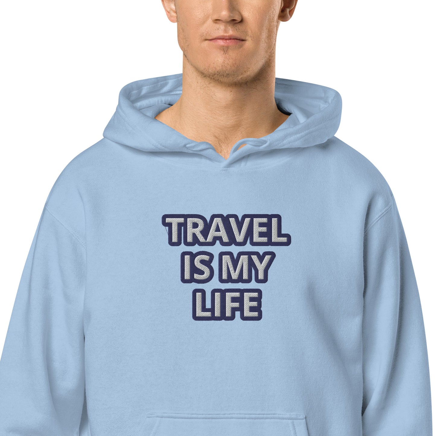 TRAVEL IS MY LIFE-----LUXURY BLUE Unisex hoodie