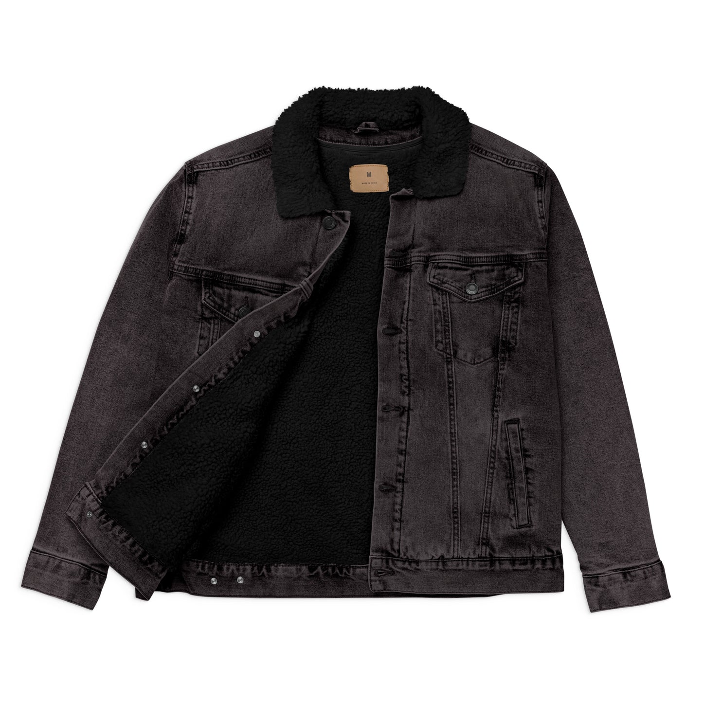 ROMEO Unisex denim sherpa jacket