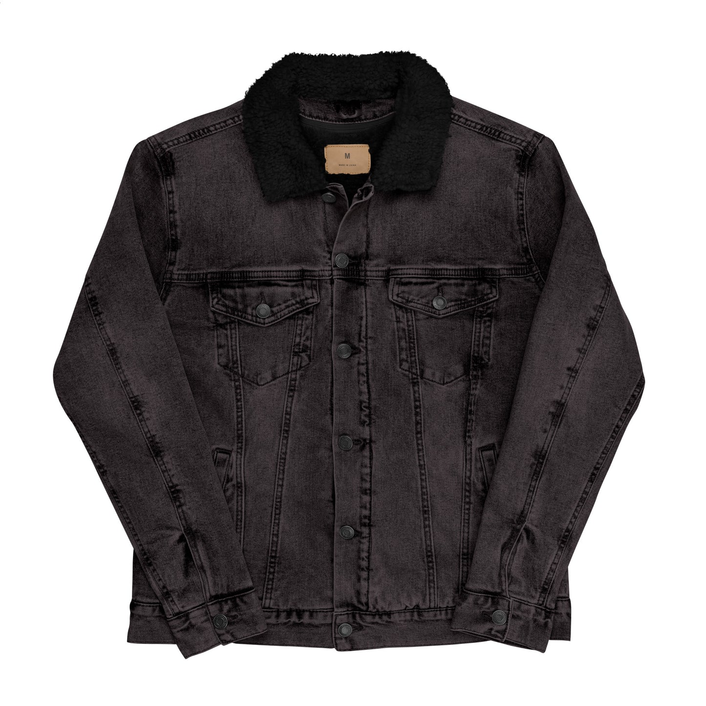 ROMEO Unisex denim sherpa jacket