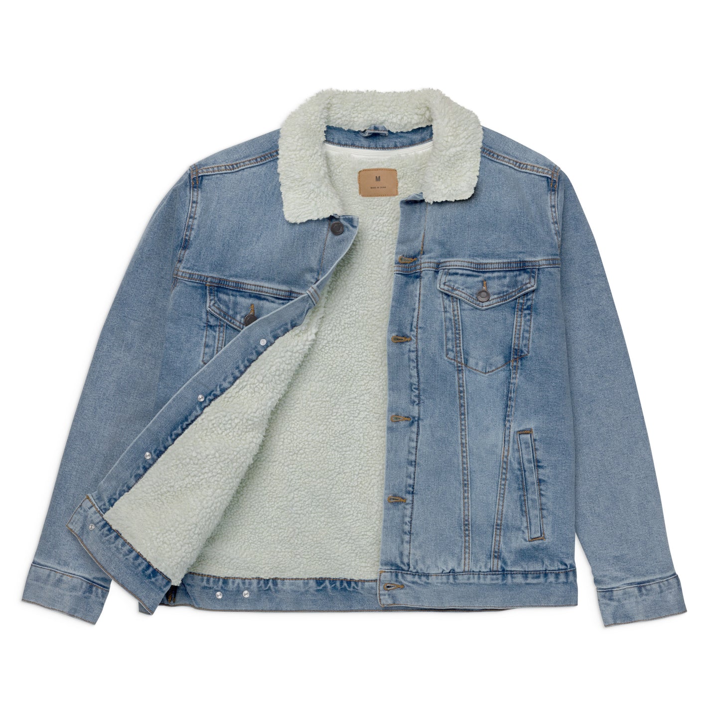 BELLO  Unisex denim sherpa jacket