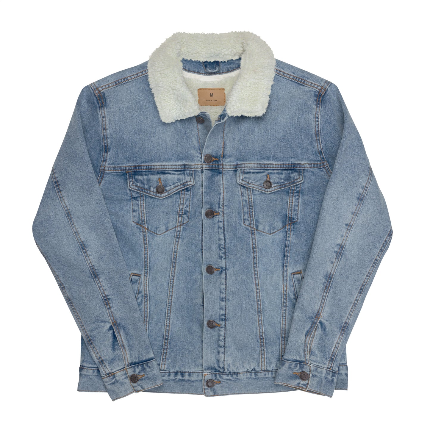 BELLO  Unisex denim sherpa jacket