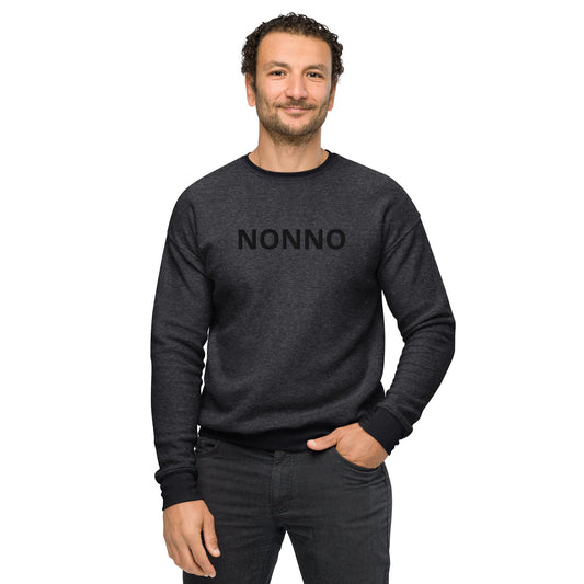 NONNO Unisex sueded fleece sweatshirt