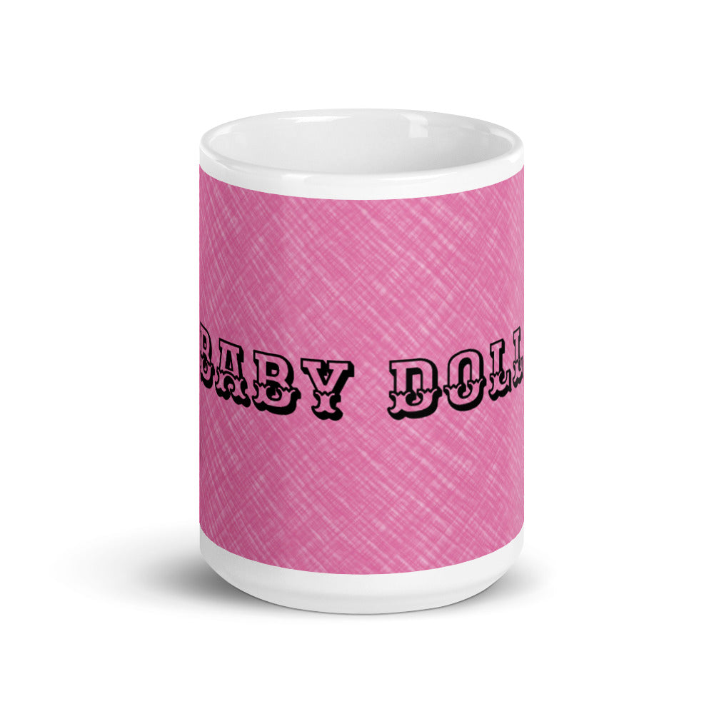 BABY DOLL --White glossy mug