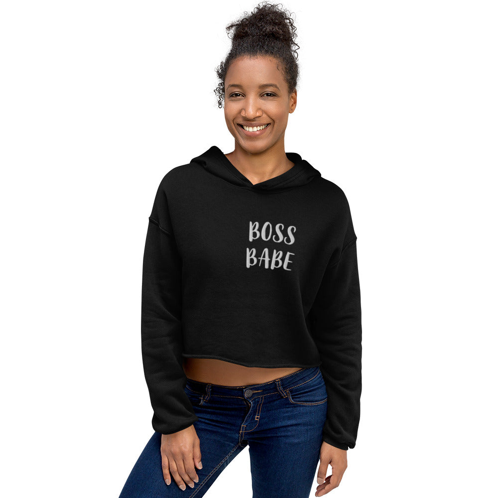 BOSS BABE Crop Hoodie