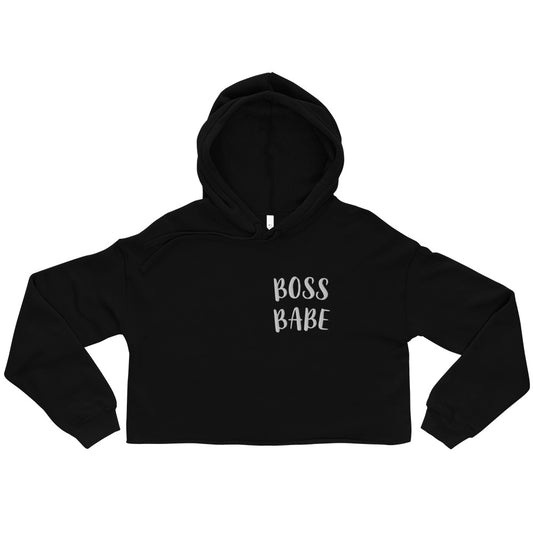 BOSS BABE Crop Hoodie