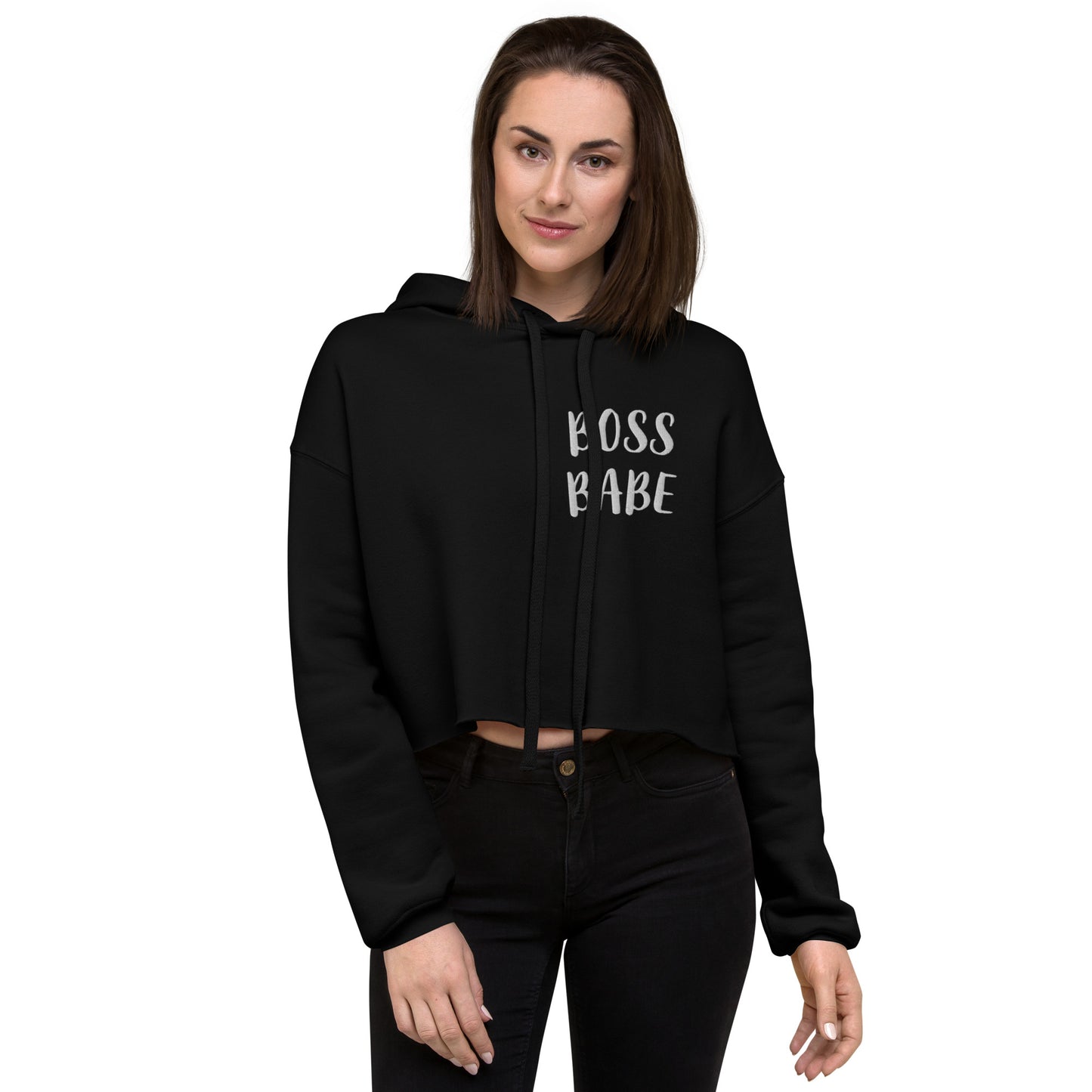 BOSS BABE Crop Hoodie