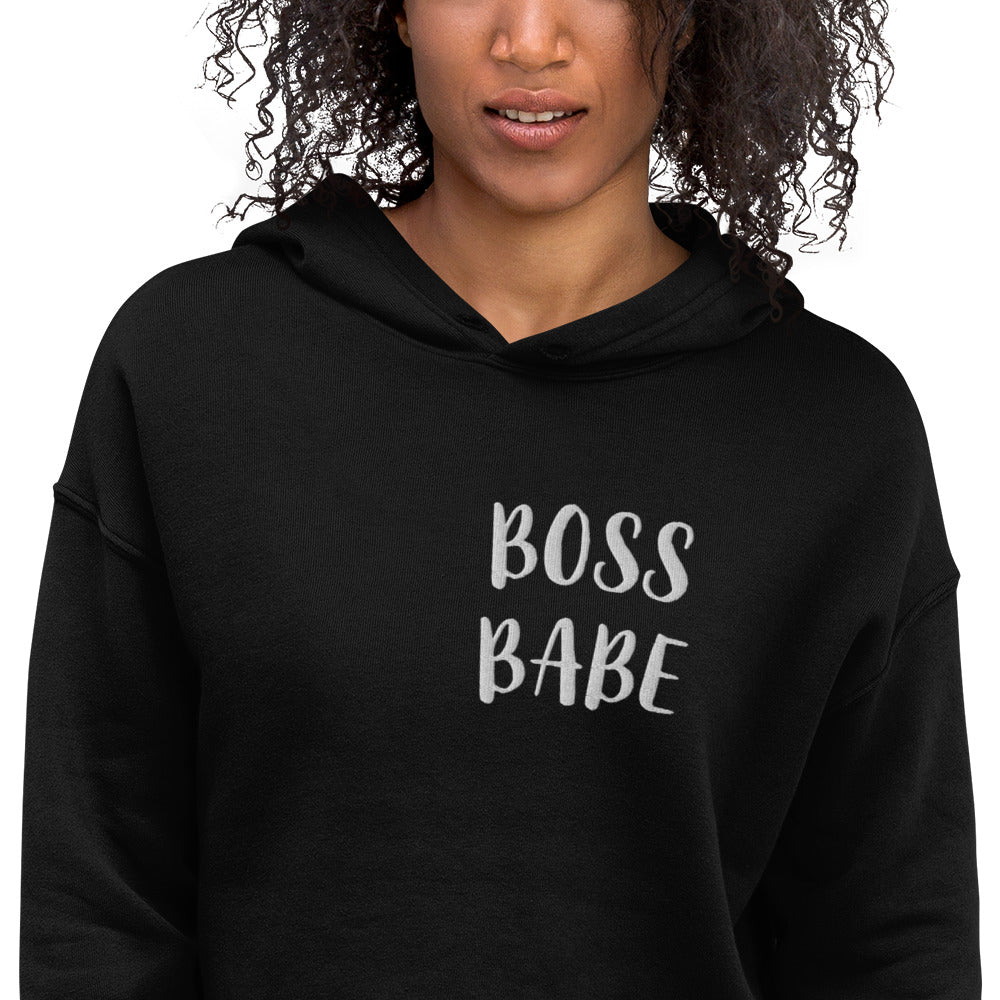 BOSS BABE Crop Hoodie