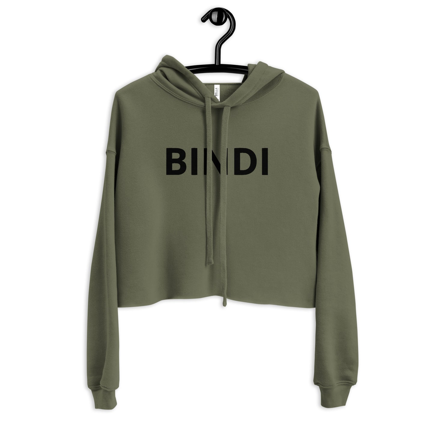 BINDI- BINDI MEANS LITTLE BUTTLERFLY-----Crop Hoodie