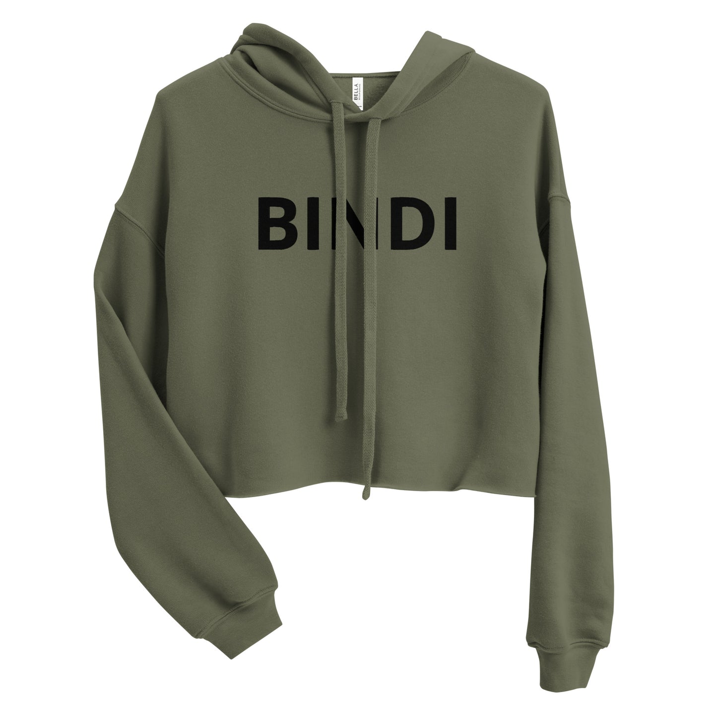 BINDI- BINDI MEANS LITTLE BUTTLERFLY-----Crop Hoodie