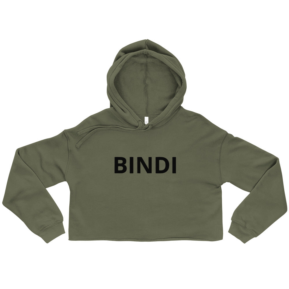 BINDI- BINDI MEANS LITTLE BUTTLERFLY-----Crop Hoodie